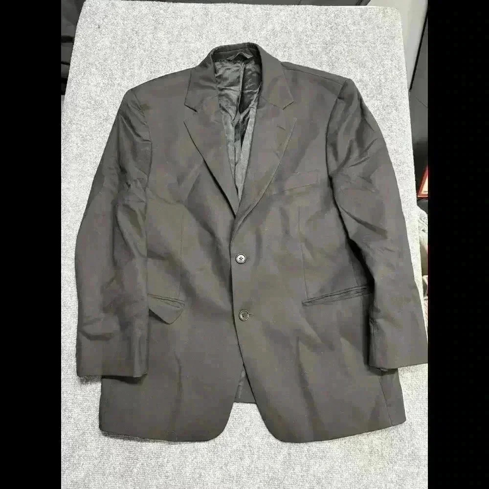 Brooks Brothers Men's 346 Blazer Size 41S Two Button Wool Black Jacket